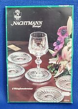 Vintage Nachtmann Europa Set of 6 Wine Glass Coasters ~ Made in Germany picture