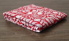 Handmade Fabric for Women Fashion and Clothing Red Block Print Cotton Fabric picture