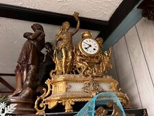 HUGE COLLECTION Lot of Antique French Victorian Mantle Clocks (Over 35 pieces) picture