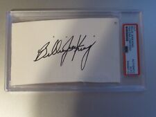 Billy Jean King PSA/DNA Autographed Signed Cut  Slab picture