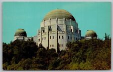 Domes Solar Telescope Planetarium Theatre Griffith Observatory Vintage Postcard picture