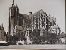 Gothic Cathedral Church Photograph 1900s -20s St. Denis Notre-Dame France Vtg picture