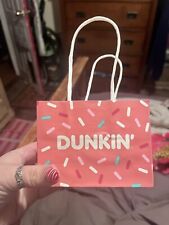 Dunkin Donuts - 2x Mini Paper Shopping Bag (RARE) NEW - NEVER USED / Collectible picture