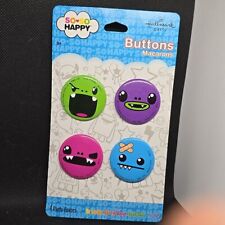 Hallmark 4 Pin Vtg So So Happy Buttons Party Encourage Kindness picture