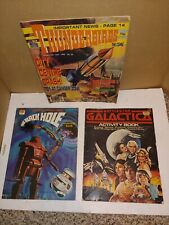 Vintage Coloring Books,1979 Unused Black Hole,Battlestar Galactica,Thunderbirds picture