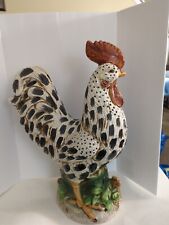Vintage Large Ceramic Rooster - 23” Tall - Vibrant Ornate picture