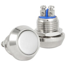 12mm Metal Boat Horn Momentary Push Button Stainless Steel Starter Switch picture