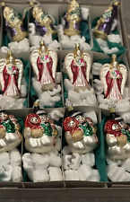 12 - VINTAGE Inge Glas OLD WORLD CHRISTMAS Retail NOS SANTA ANGEL Ornaments picture