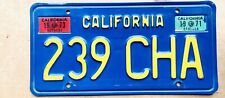 Vintage California License Plate 1960s - 1970's val sticker 1971, 1973 picture