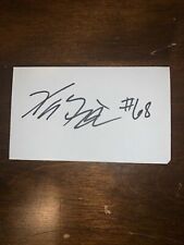 XAVIER FULTON - FOOTBALL - AUTOGRAPH SIGNED - INDEX CARD -AUTHENTIC - C1032 picture
