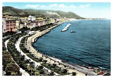 Salerno Lungomare City Photo Ocean Unposted Chrome Postcard picture
