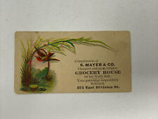 Vintage Business Card S.I. Cooley Stationer & Bookseller Springfield Mass picture