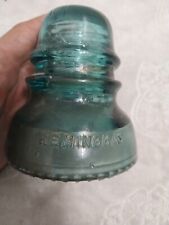 Hemingray #40 Green Glass Electric Utility Pole Pin Insulator, Vintage, #INSGN05 picture