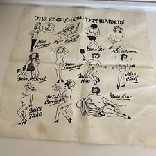 Very Rare Vintage Rude Handkerchiefs X6 Collectable Preowned picture