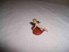 VIENNA BRONZE EXQUISITE MINI ANGEL CUPID ON RED HEART  TELL SOMEONE I LOVE YOU picture