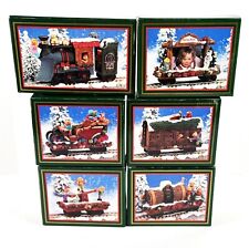 VTG 90's Christmas Train Collection North Pole Express Set of 6 Holiday decor picture