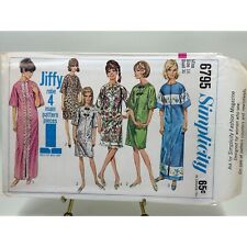 1966 Simplicity Pattern 6795 Misses' One Piece Jiffy Robe Size 16 Bust 36 picture