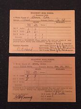 Lot 2 Vintage 1930s Report Cards Beaumont High School Piano Solid Geometry 31 32 picture