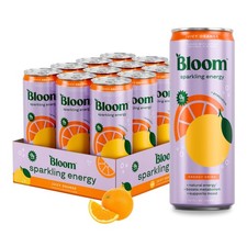 Bloom Nutrition Zero Sugar Energy Drink, Orange, 12oz 12 Fl Oz (Pack of 12) picture