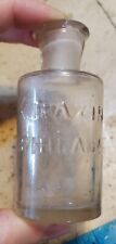 Vintage X BAZIN PHILADA Glass Bottle 3½