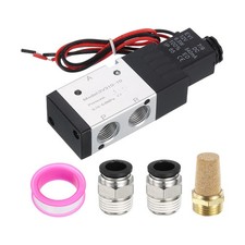 3/8" Pneumatic Valve 12V 3 Way 2 Position Electric Air Solenoid Valve picture