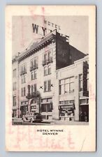 Denver CO-Colorado, Hotel Wynne, Advertisement, Antique, Vintage c1942 Postcard picture