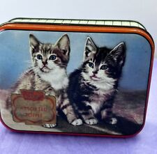 Vintage Cat Kitty Edward Sharp English Toffee Candy Tin Box Made In England picture