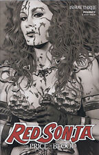 RED SONJA: PRICE OF BLOOD #3 (GOLDEN 1:10 B&W RATIO VARIANT) COMIC ~ Dynamite picture