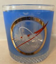 NASA Vintage Cocktail Glass artistic design gold plated picture