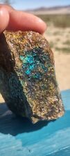 Gold Ore With Copper Staining And Chrysocolla Druzy Staining From Gold Mine picture
