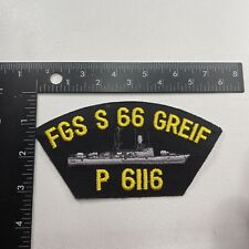 Navy Borderless Hat Patch FGS S 66 GREIF P 6166 26TU picture