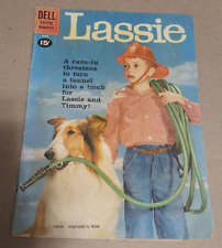 Dell Comic Book Lassie Timmy TV Show Jon Provost Cover as Fireman #53 June 1961 picture