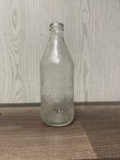 rare straight side coca cola bottle diamond embossed logo textured glass 1960's picture