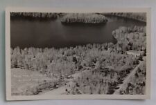 Postcard WI RPPC Gresham Aerial View Silver Spur Ranch Island Lake Road Trees F2 picture