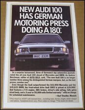 1992 Audi 100 Print Ad Clipping 1991 Car Auto Advertisement 4.75