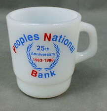 Vintage 1988 PEOPLES NATIONAL BANK Advertising 25TH ANNIVERSARY Galaxy MUG picture