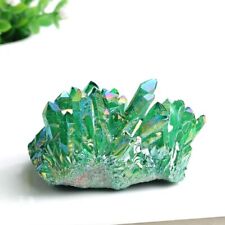 A+++ Natural Healing Green Aura Crystal Titanium VUG Quartz Cluster Reiki 100g picture