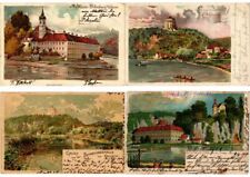 KELHEIM GERMANY 13 Vintage LITHO Postcards Mostly Pre-1910 (L3525) picture