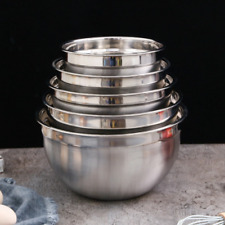6Pcs Stainless Steel Bowls Set Nesting Mixing Bowls Salad Bowls Food Storage picture