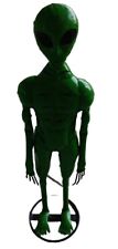 Metal Green Alien 19in Tall picture