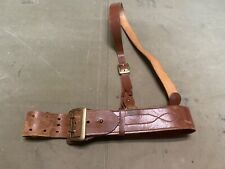 ORIGINAL WWI US ARMY OFFICE M1917 SAM BROWNE FIELD BELT & STRAP-FITS TO A 32 IN picture