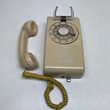Vintage ATT Western Electric Wall Phone Rotary Dial Beige. picture