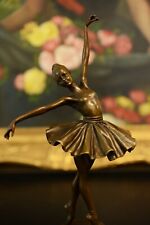 signed: Milo, Bronze statue little ballerina girl Dancer Bronze sculpture  picture