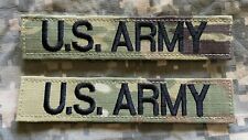 US ARMY NAME TAPE OCP MULTICAM PAIR HOOK AND LOOP WITH US ARMY NEW PAIR X2 picture