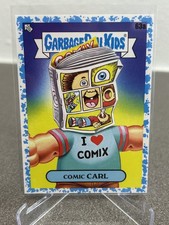 Comic Carl #63a 2022 Topps Garbage Pail Kids: Book Worms Booger Blue /99 picture