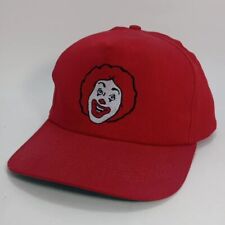 Vintage McDonald's Ronald McDonald Adjustable Red Snapback Hat Rare picture