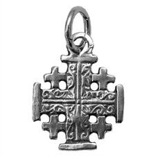Pectoral Jerusalem Cross Pendant Sterling Silver Consecrated in Holy Sepulcher picture