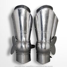 18GA Medieval Steel Knight Fully Functional Upper Leg Plate Armor Pair Armor picture