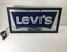 Underwriters Laboratories Levi's Glass Neon Window Sign 25
