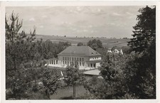 Postcard Radium Bath Brambach. Festival Hall. approx. 1954, Verlag Schiffmann, used, good picture